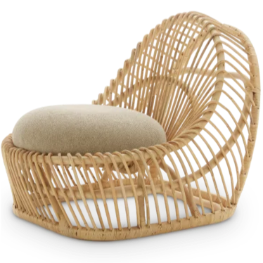 RATTAN Moon lounge chair