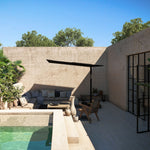 Nano UX cantilever umbrella - Full black, Square 2,5 m x 2,5 m