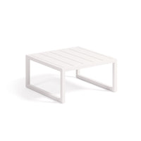 COMOVA 100% outdoor side table made from white aluminium, 60 x 60 cm