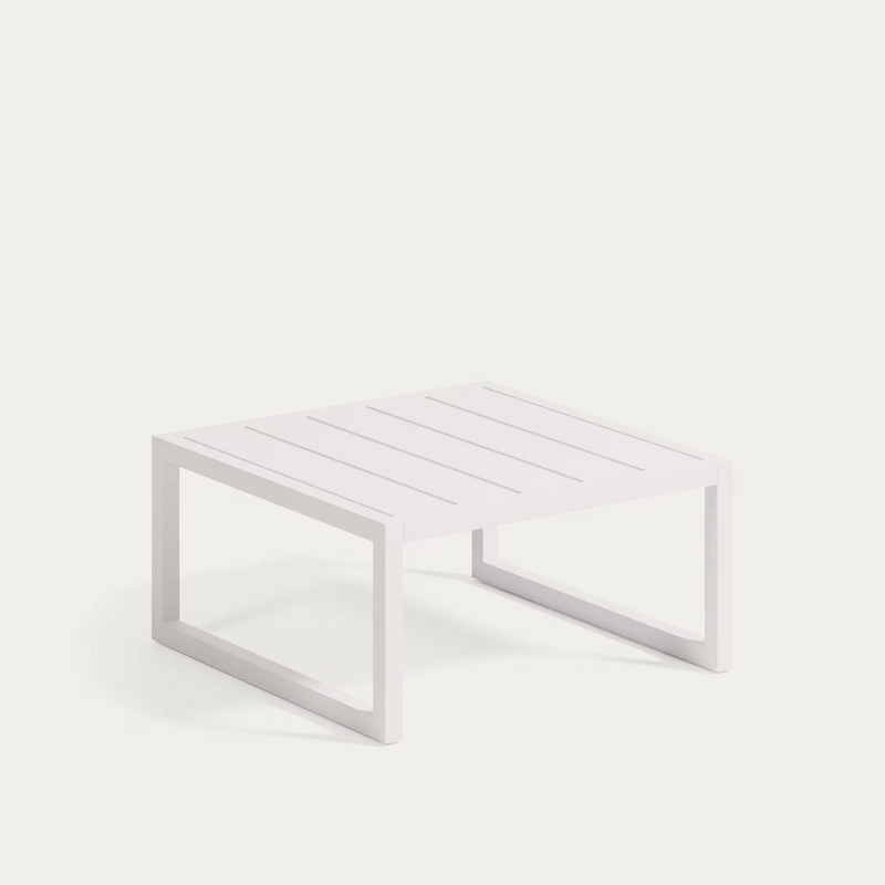 COMOVA Vanjski pomoćni stolić od zelenog aluminija, 60x60 cm