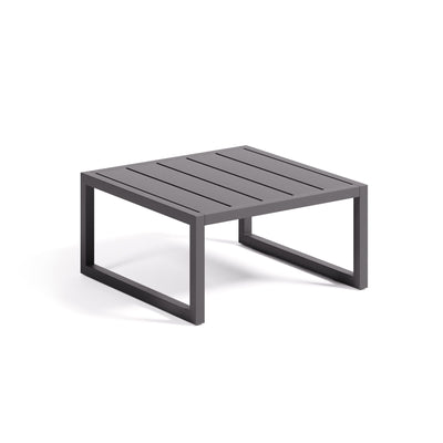 COMOVA 100% outdoor side table made from black aluminium, 60 x 60 cm