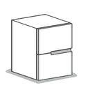 SEGNO 2 drawer nightstand