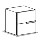 SEGNO 2 drawer nightstand