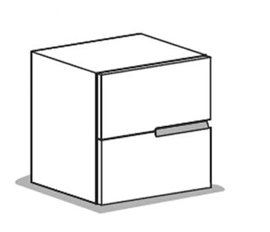 SEGNO 2 drawer nightstand