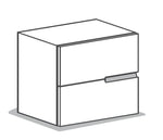 SEGNO 2 drawer nightstand