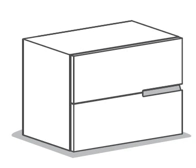 SEGNO 2 drawer nightstand