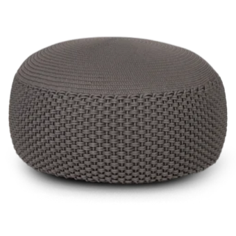 BIG STONE Ottoman padded with polystyrene microspheres with C-04 braiding