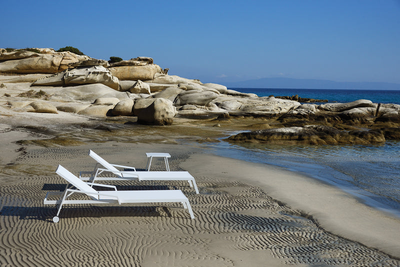 PULVIS Vanjska lounge fotelja s tabureom za noge