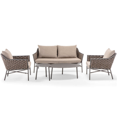 COSMIC Outdoor set of 2 armchairs, one sofa and coffee table