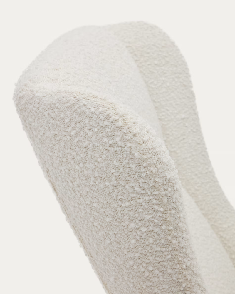 MAUSTIN Stolica na ljuljanje s čeličnom konstrukcijom i bukovim drvetom