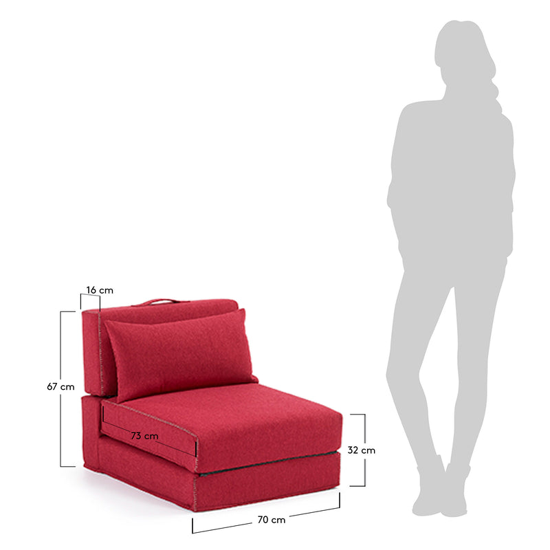 ARTY Pouffe krevet presvučen Varese tkaninom u više boja, 70 x 89 (200) cm