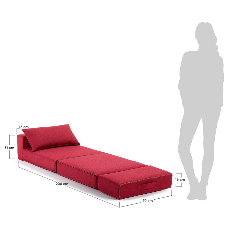 ARTY Pouffe krevet presvučen Varese tkaninom u više boja, 70 x 89 (200) cm