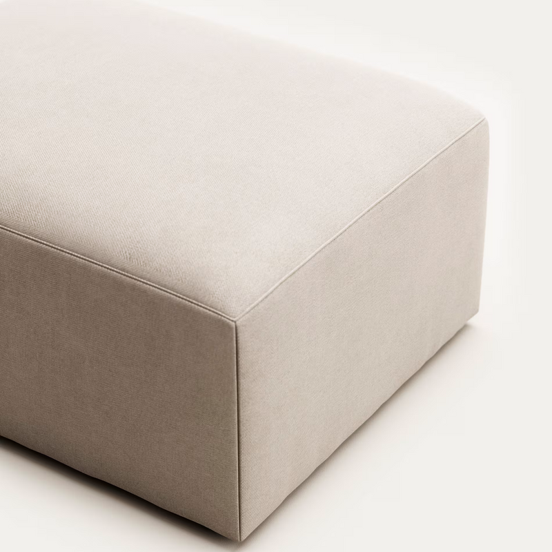 BLOK Pouf bež 90 x 70 cm