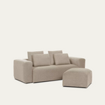 BLOK Pouf bež 90 x 70 cm