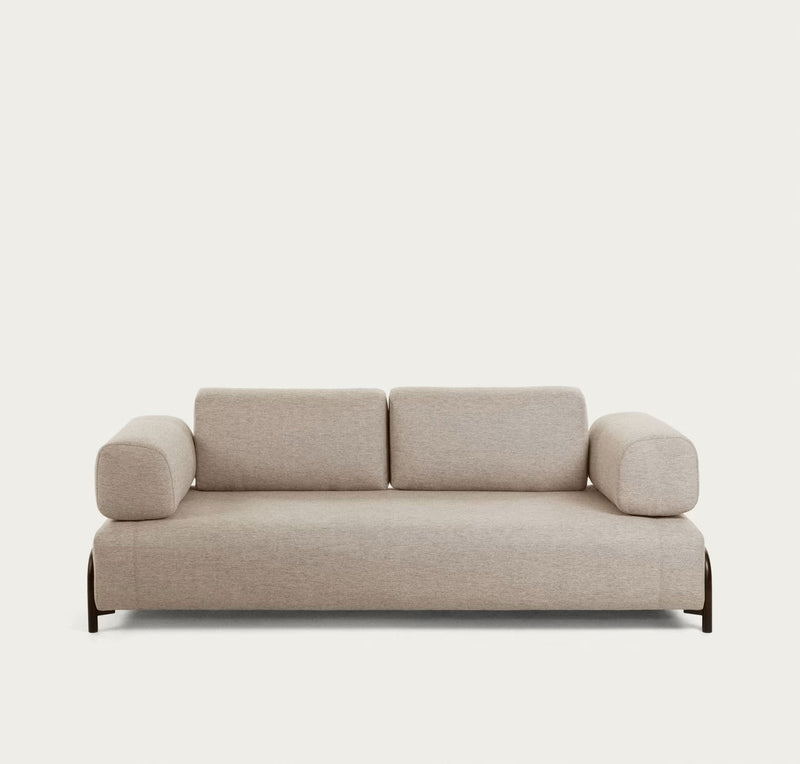 COMPO 3-seater sofa with armrests