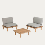 VIRIDIS 2 armchairs and 1 table set FSC 100%