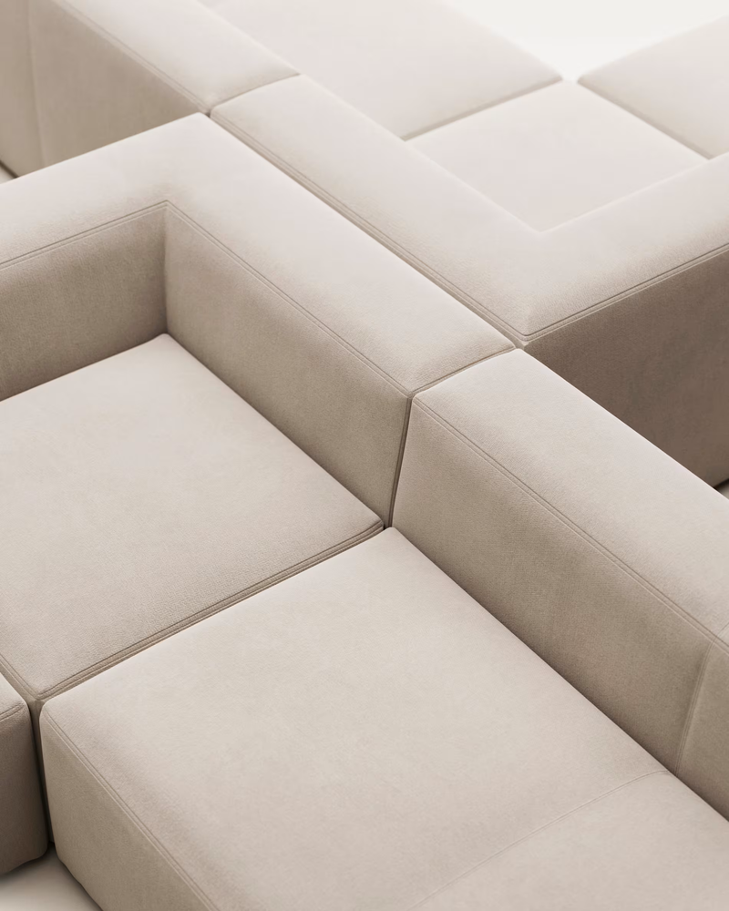 BLOK Kutna garnitura u bež boji, 290 x 290 cm