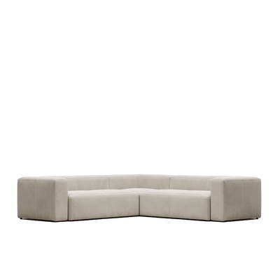 BLOK 4 seater corner sofa in beige, 290 x 290 cm