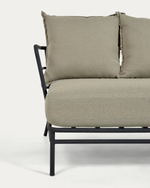 MARELUZ trosjed od crnog čelika, 197 cm