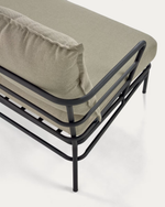 MARELUZ trosjed od crnog čelika, 197 cm