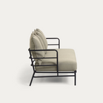 MARELUZ trosjed od crnog čelika, 197 cm