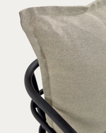 MARELUZ Fotelja od crnog čelika