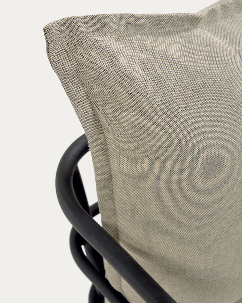 MARELUZ Fotelja od crnog čelika