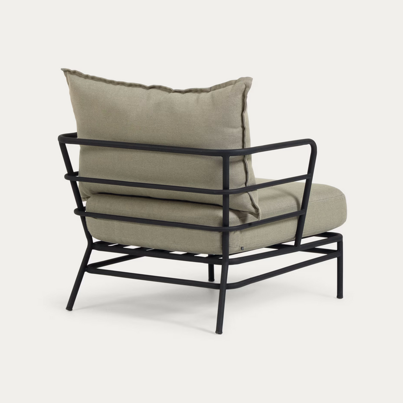 MARELUZ Fotelja od crnog čelika