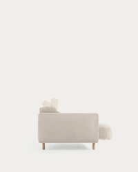 SINGA 3 seater sofa in white, 215 cm