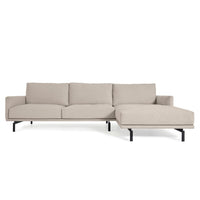 GALENE 3 seater sofa with chaise longue, 254 cm