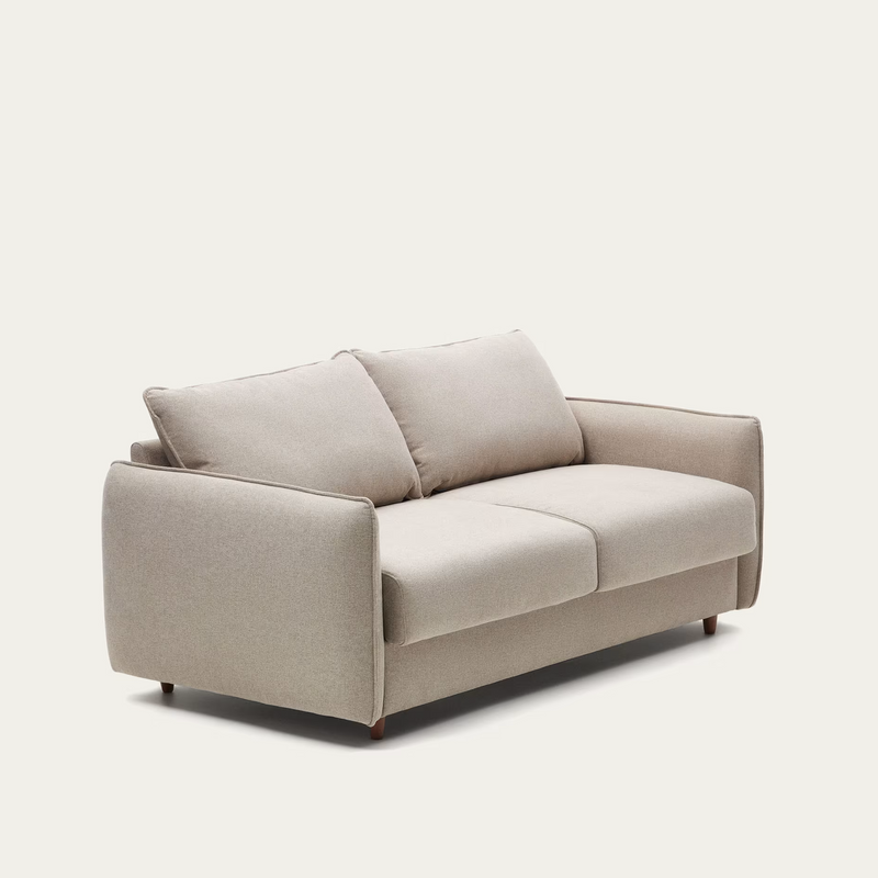 CARLOTA dvosjed na razvlačenje u beige chenille, 140 cm