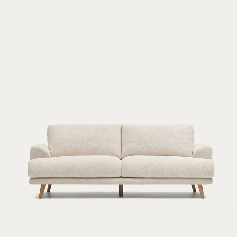 KARIN Dvosjed s nogama od punog drveta bukve, 210 cm