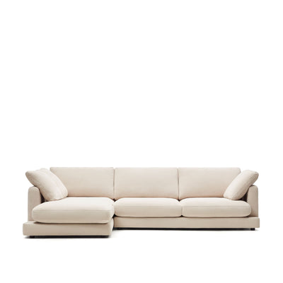 GALA 4-seater sofa with side chaise longue, 300 cm