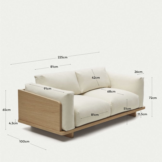 OAQ 3-seater sofa
