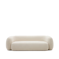 MARTINA 3-seater sofa in off-white shearling