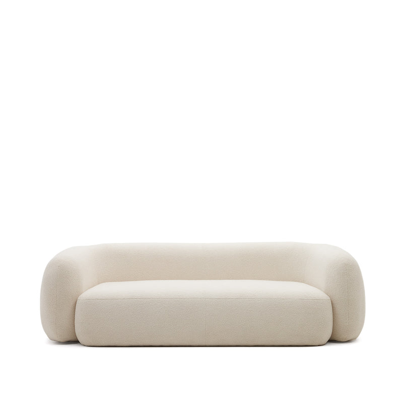 MARTINA 3-seater sofa in off-white shearling