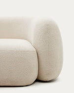 MARTINA 3-seater sofa in off-white shearling