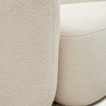 MARTINA 3-seater sofa in off-white shearling