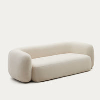 MARTINA 3-seater sofa in off-white shearling