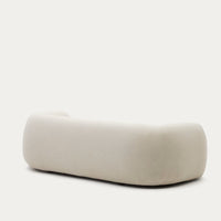 MARTINA 3-seater sofa in off-white shearling