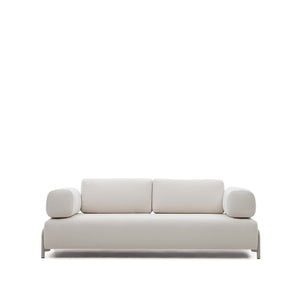 COMPO Trosjed sa sivom metalnom strukturom, 232 cm