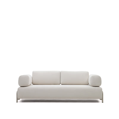 COMPO 3-seater sofa with grey metal structure, 232 cm