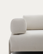 COMPO 3-seater sofa with grey metal structure, 232 cm