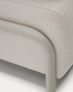 COMPO 3-seater sofa with grey metal structure, 232 cm