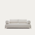 COMPO 3-seater sofa with grey metal structure, 232 cm