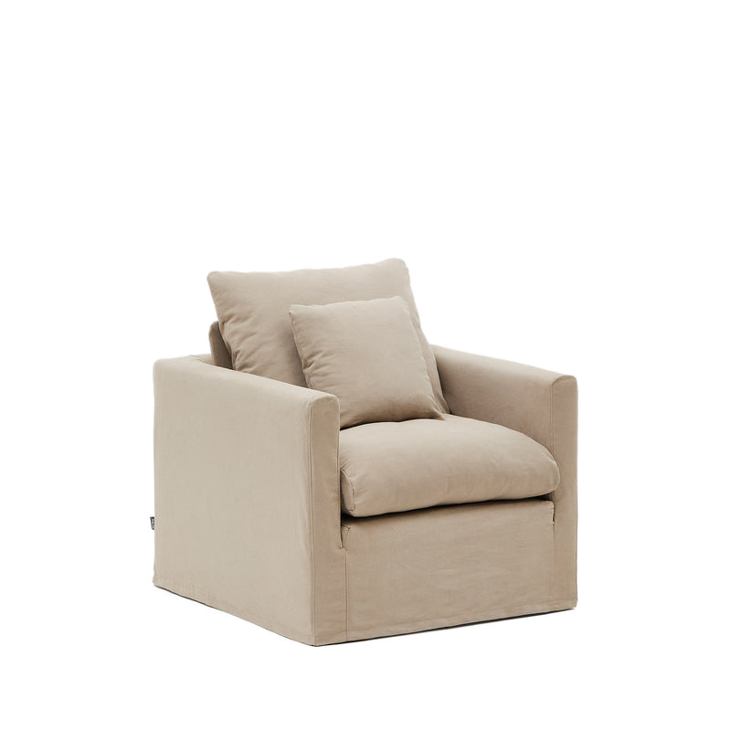 NORA  armchair with a removable cover
