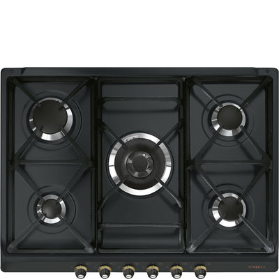 CORTINA Gas Hob, 70/75 cm, Black
