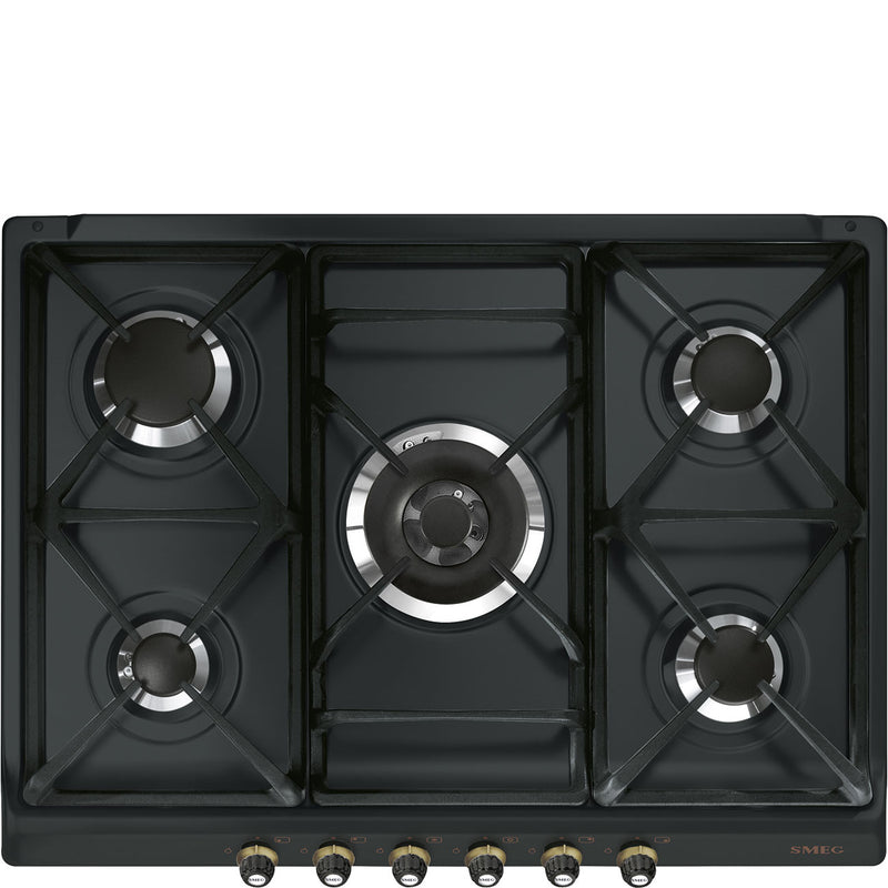 CORTINA Gas Hob, 70/75 cm, Black