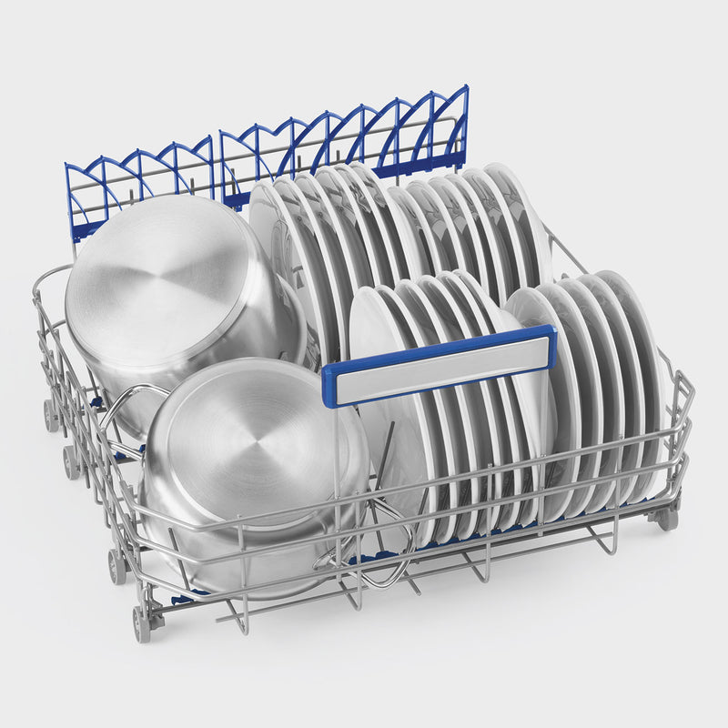 UNIVERSALE Fully-integrated built-in dishwasher, Silver