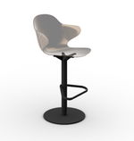 SAINT TROPEZ Tabure s plastičnim sjedalom i okretnom bazom podesivom po visini.